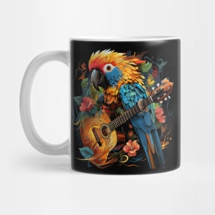 Parakeet Playing Guitar Mug